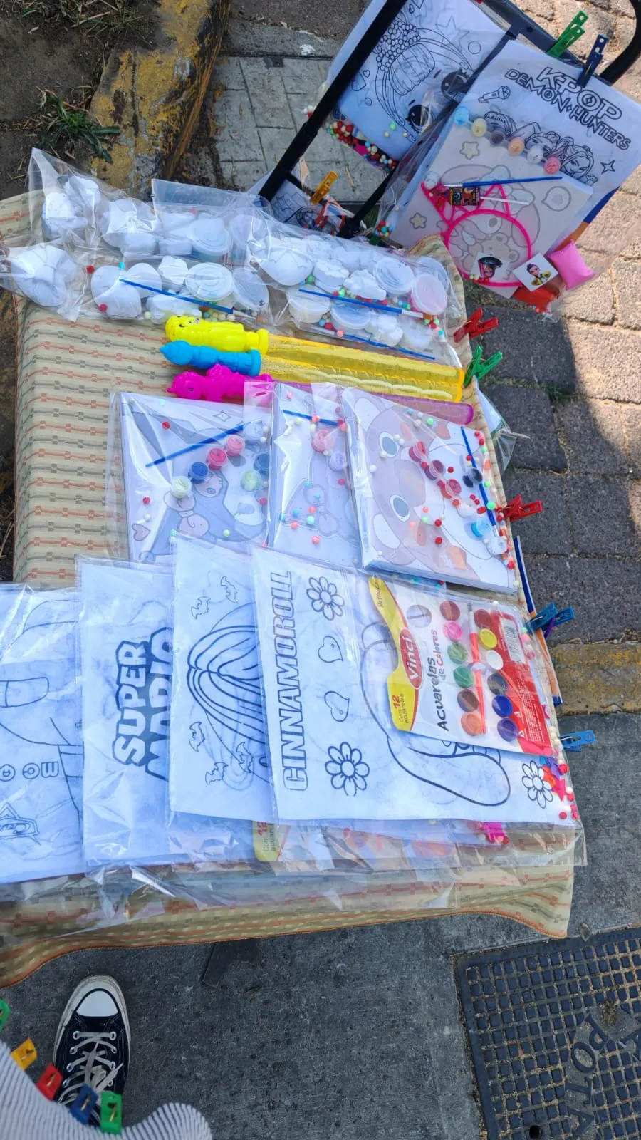Kits listos para entregar en la fiesta